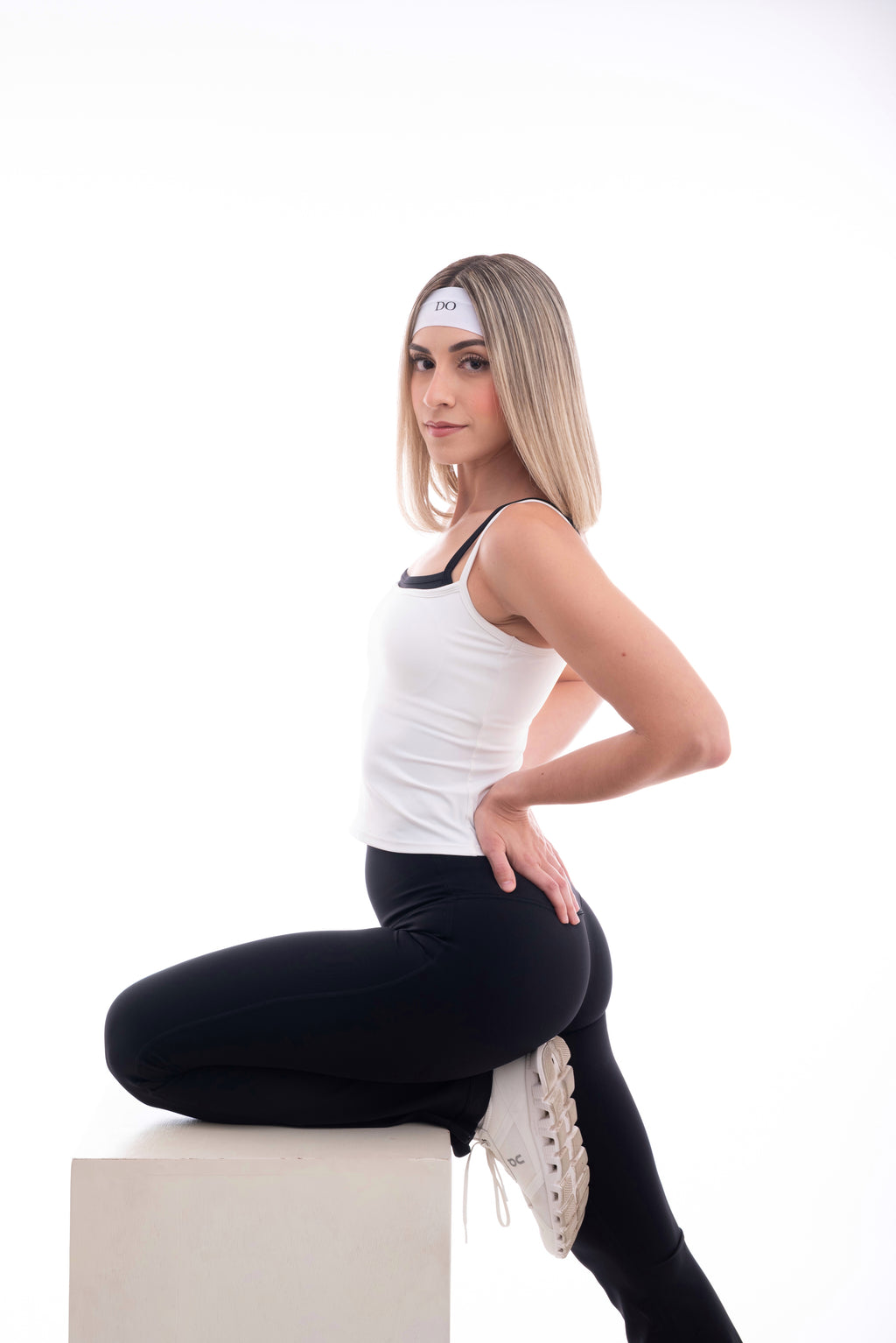 Tank top blanco contraste