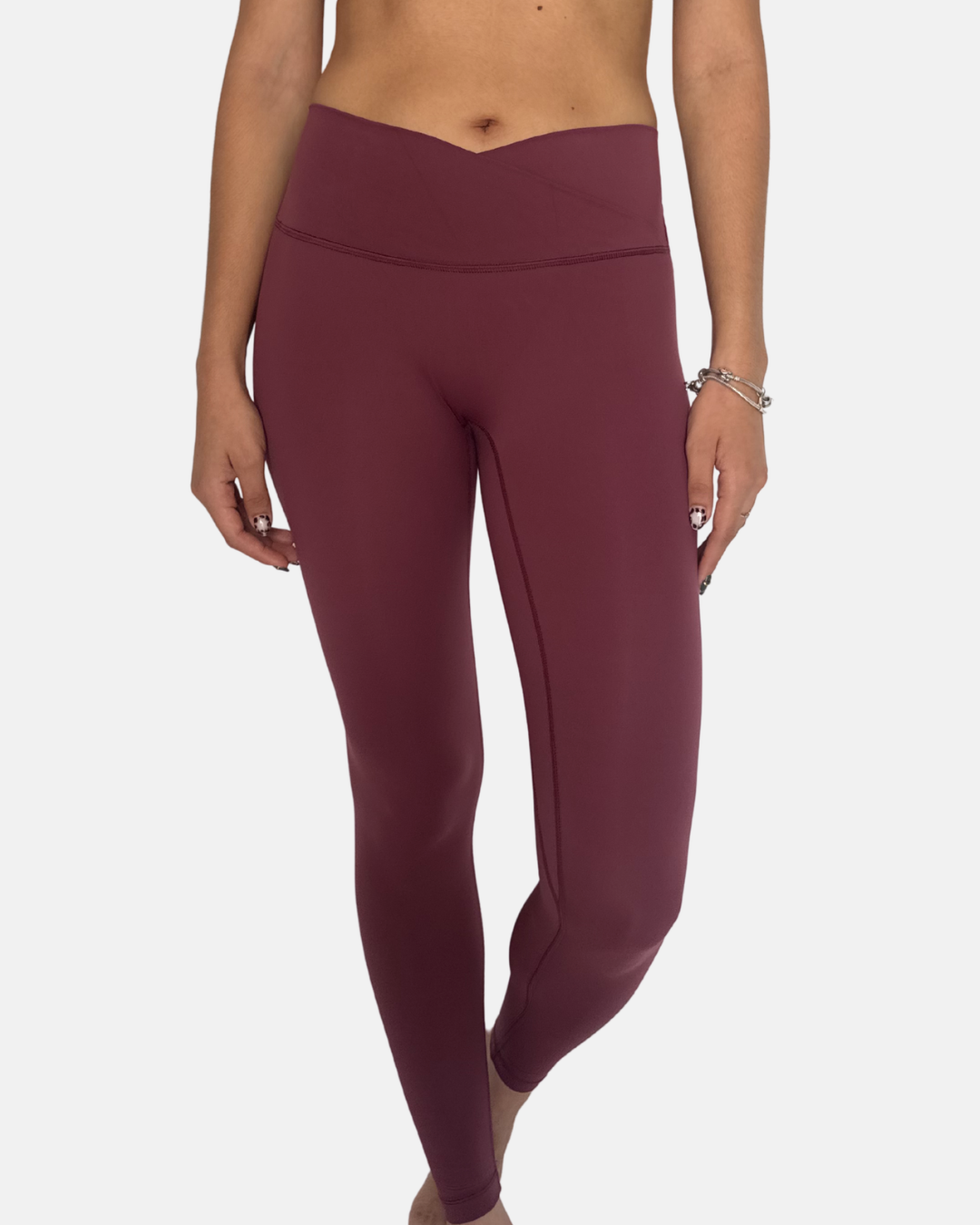 Burgundy Forest Leggins