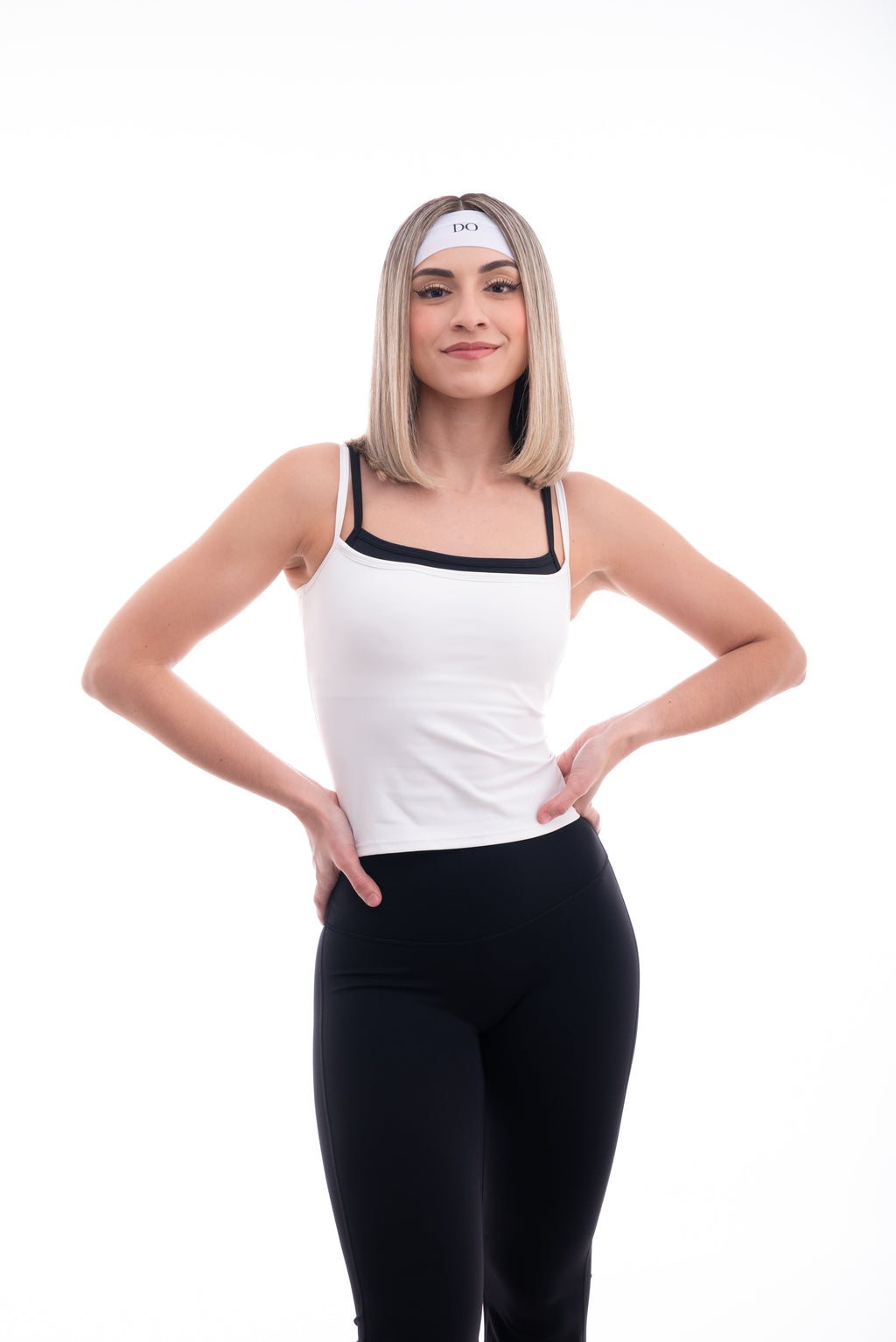 Tank top blanco contraste